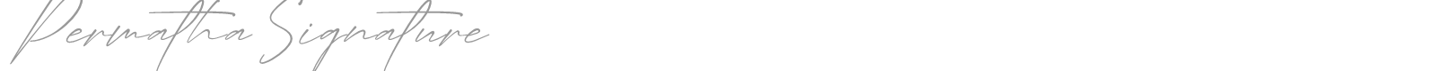 Permatha Signature font preview